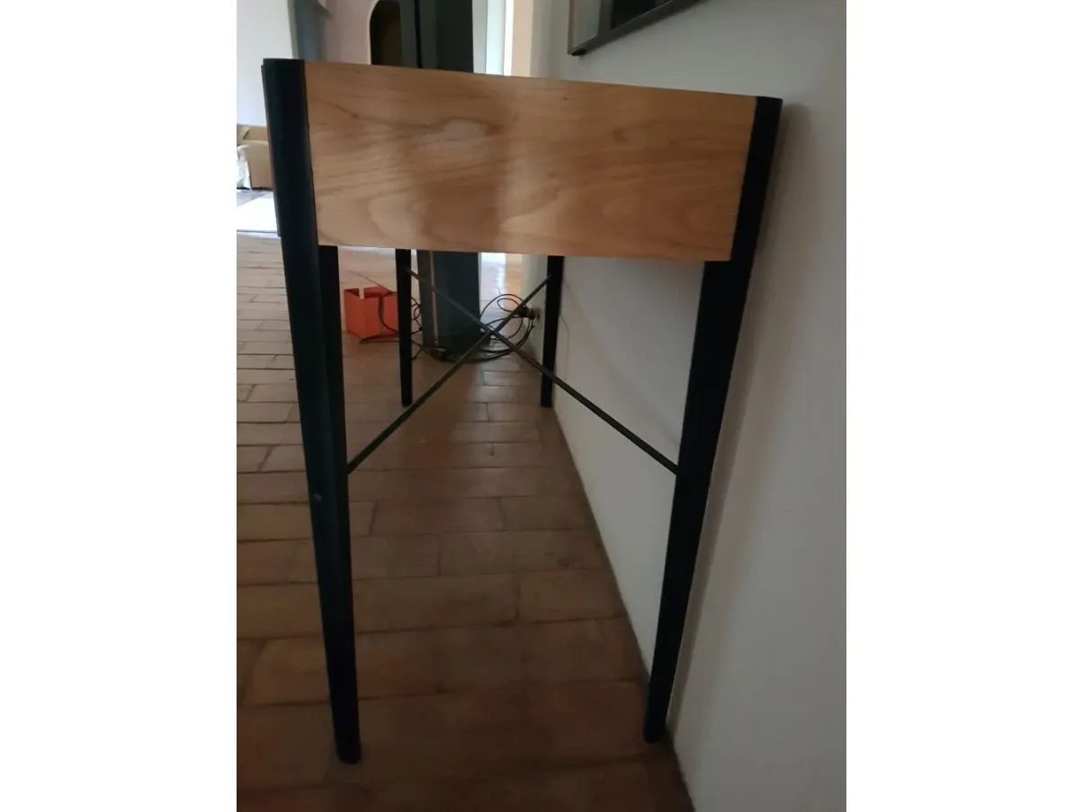 Consolle Window in legno di rovere e vetro, Ethnicraft 3