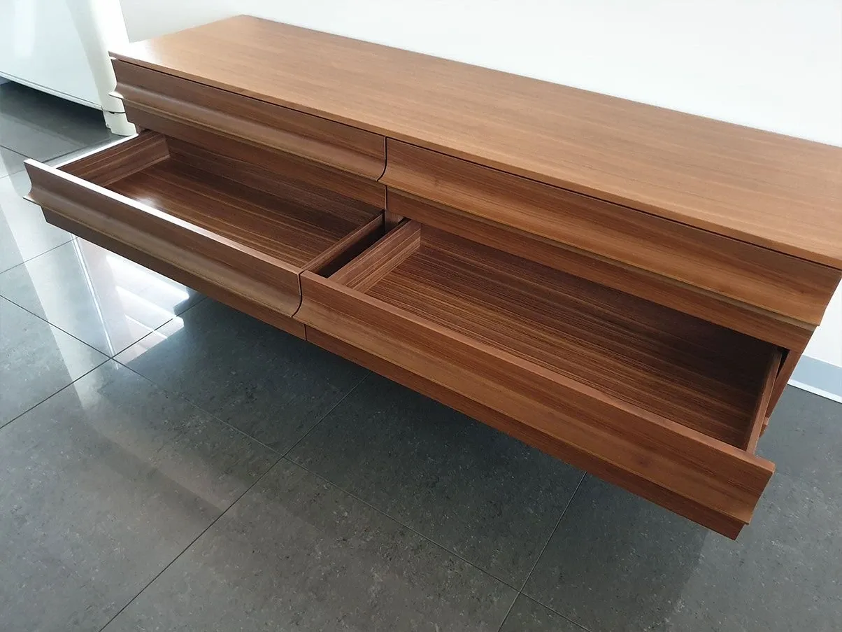 Chest of drawers 440 0+1 C 4 drawers in walnut wood, Bernini 3