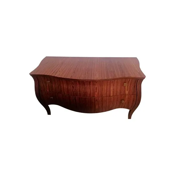Chest of 2 drawers in wood (brown), Bruno Piombini 