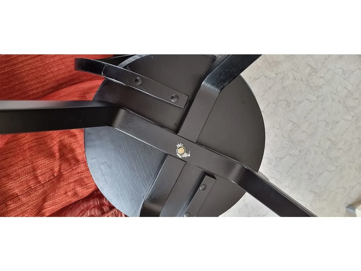 Set of 4 Pretzel chairs by G.Nelson in wood (black) 10