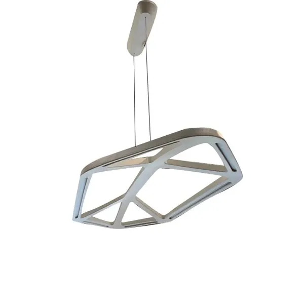 Aki hanging lamp in wood (white), Leucos image