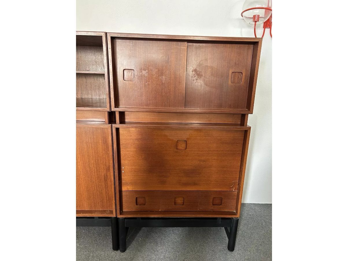 Scandinavian modular teak sideboard (60s), Optional7