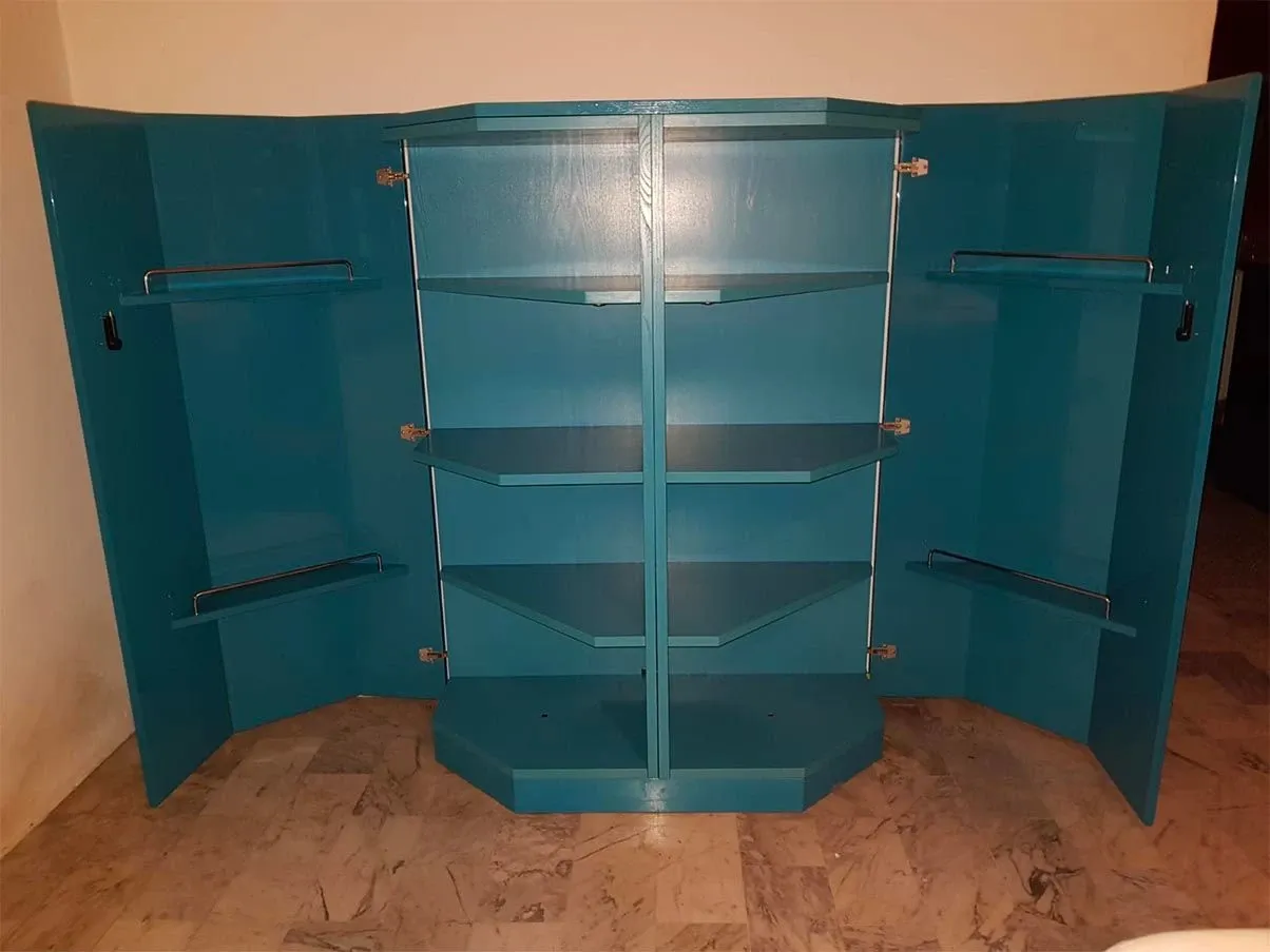 Mobile vintage Bramante laccato azzurro (anni'70), Simon 2