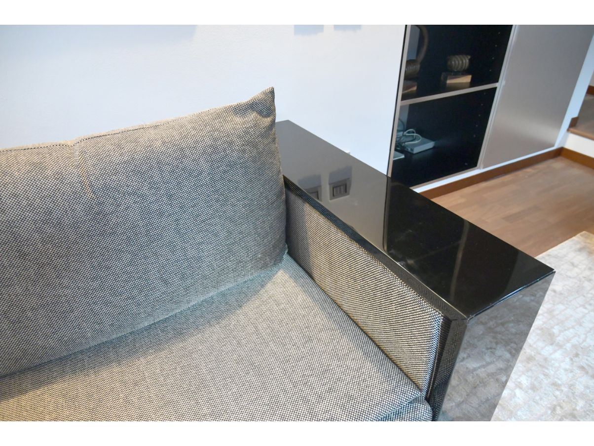 Fabric sofa bed (black and white), Armani Casa Details