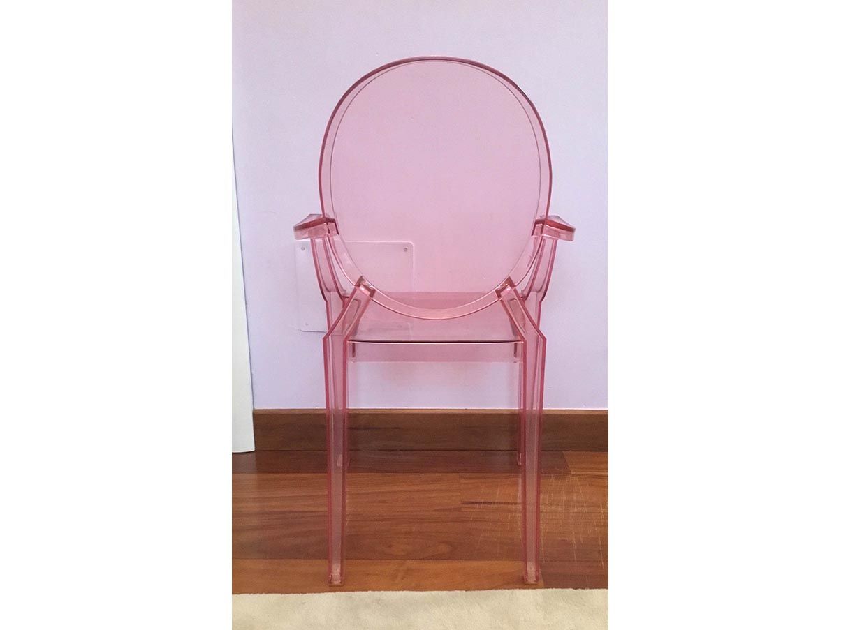 Poltroncina per bambini Lou Lou Ghost (rosa), Kartell