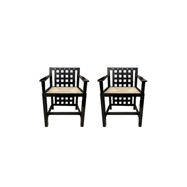 Set of 2 DS4 armchairs by Charles Rennie Mackintosh, Cassina image