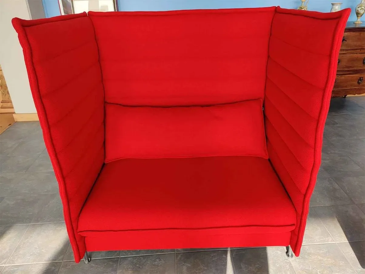 Set aus 2 Alcove Highback Sofas aus Stoff (rot) 8