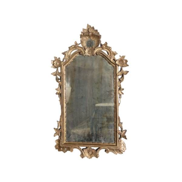 Carved vintage gilded mirror (19th century)