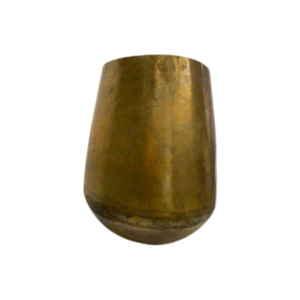 Gilded brass vase, Shishi image