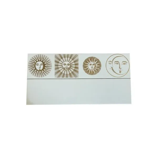 Sun and moon ceramic tile, Bardelli image