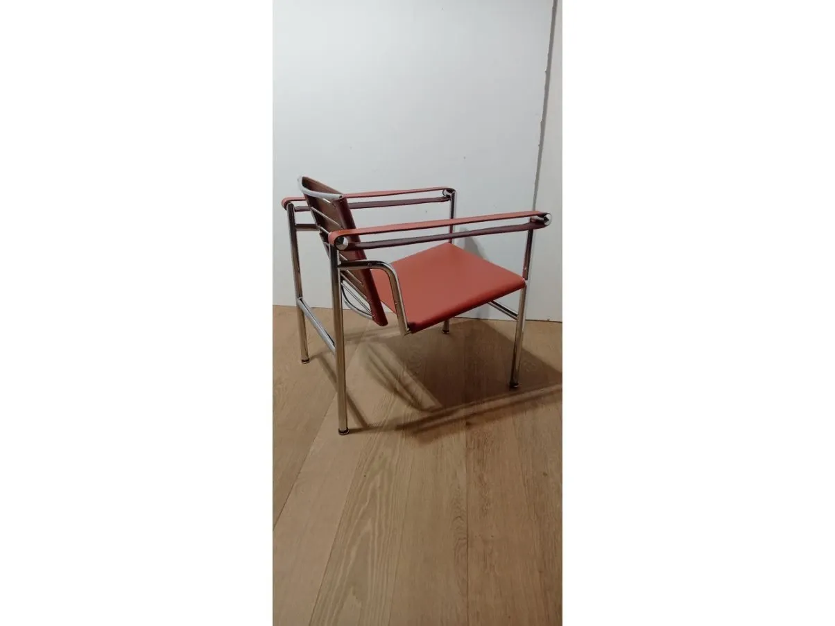Poltroncina LC1 vintage marrone (anni'60), Alivar 5
