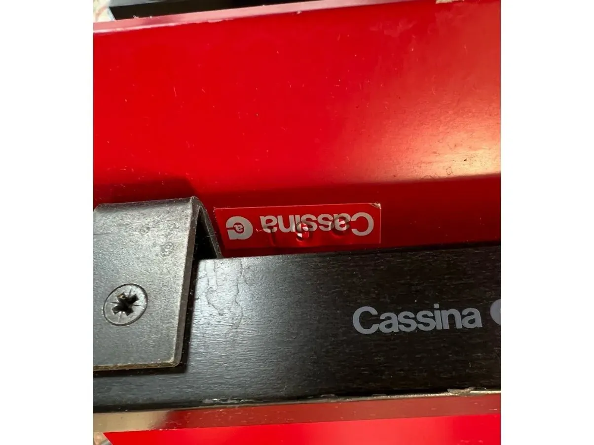 Vintage Red and Blue armchair (1990s) 6