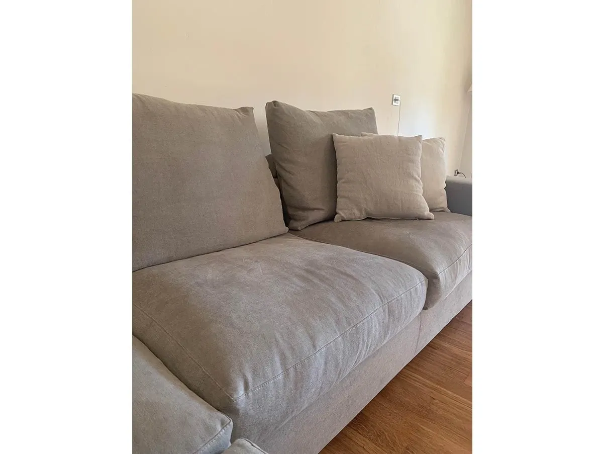 Groundpiece corner sofa in fabric (grey), Flexform 4