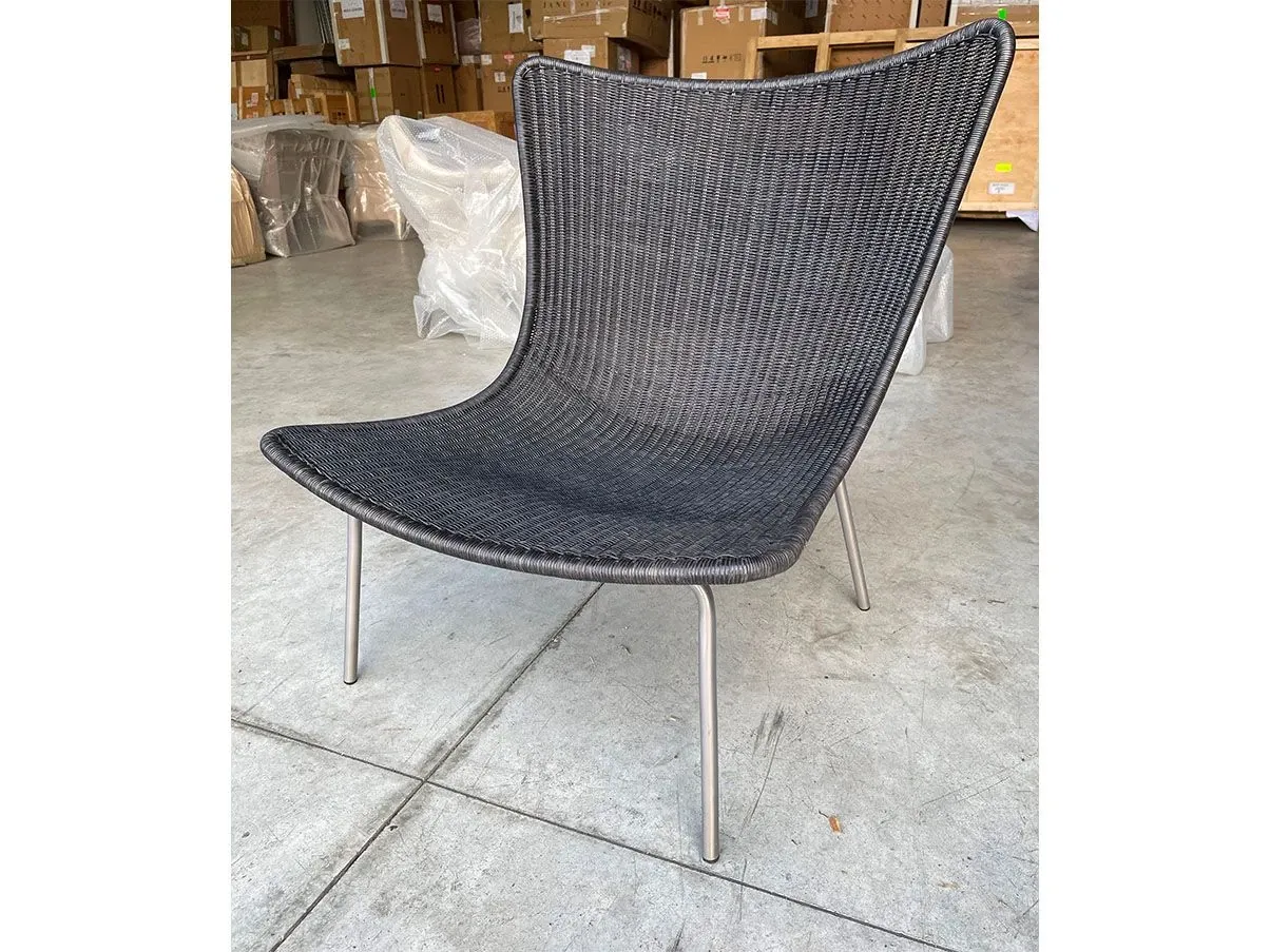 Poltroncina Fibonacci in acciaio grigio, Janus et Cie 1