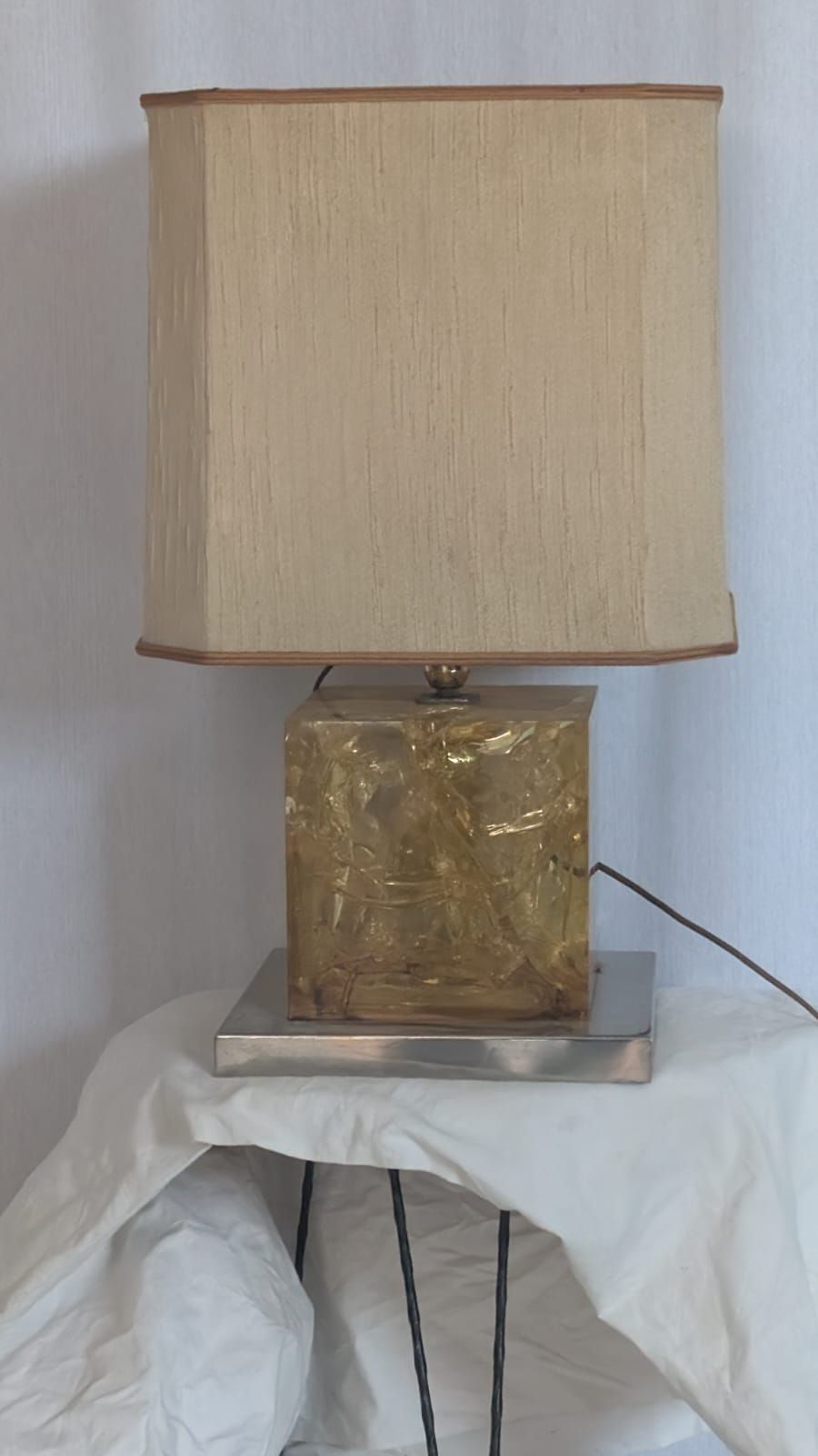 Resin Table Lamp (1970s) Side