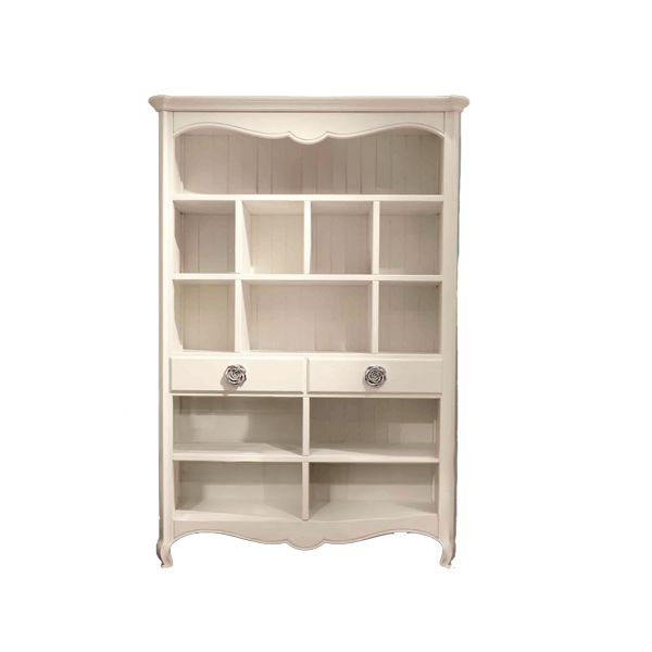 Shaped wooden bookcase with 2 drawers, Betamobili image