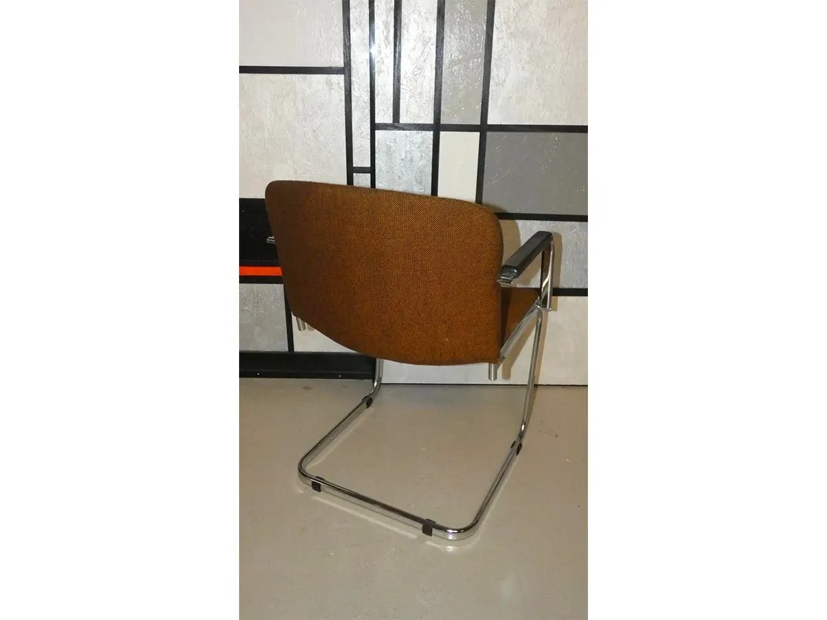 Set 4 poltroncine vintage da pranzo Cantilever (anni’70) 3