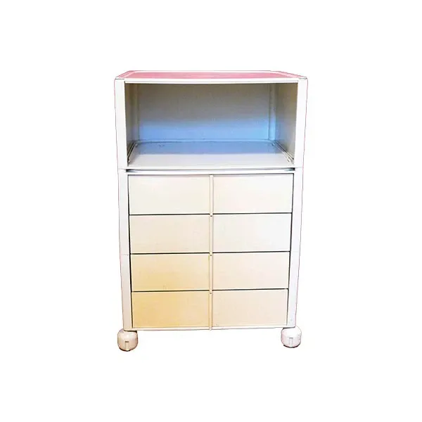 Cabinet with 4 drawers in Abs by Joe Colombo (white), Elco image