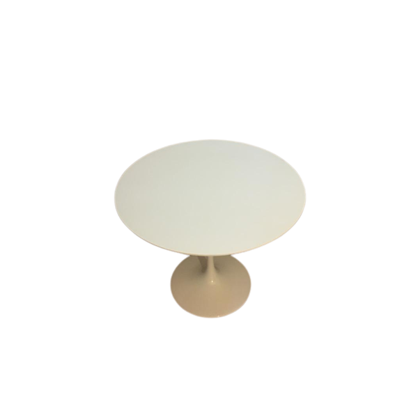Tulip table in white laminate top, Alivar image