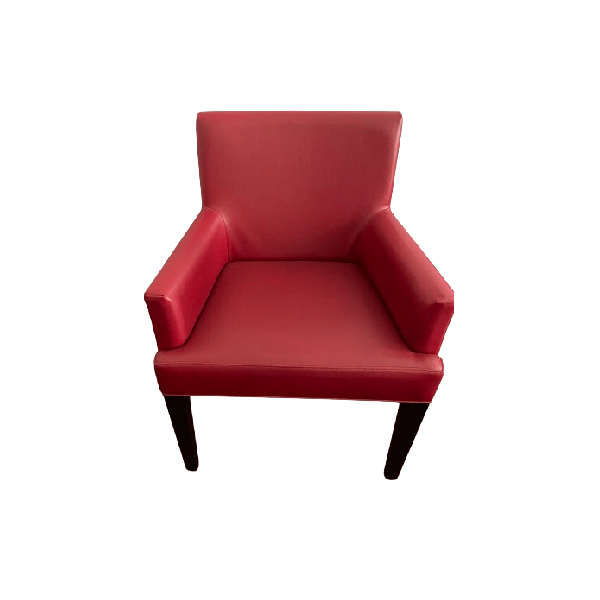 1890 red armchair by Lorenzo Bellini, Schonhuber Franchi image