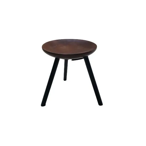 Round brown stool, Zeus image