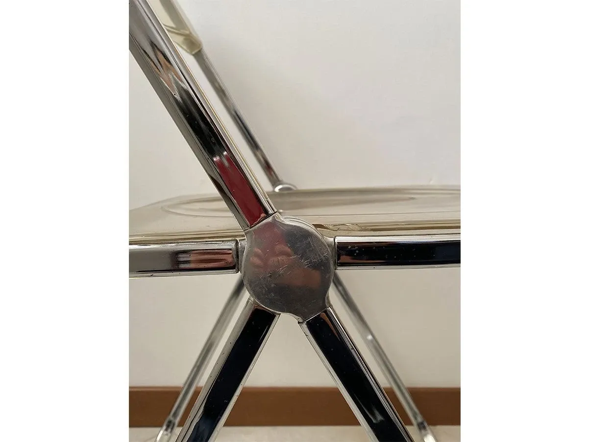 Iconica sedia pieghevole Plia plexiglass, Anonima Castelli 1