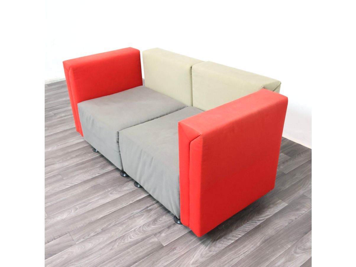 Uni-X Modulares Sofa von Carlo Forcolini & Gianfranchi (Vintage 1980er Design) Side