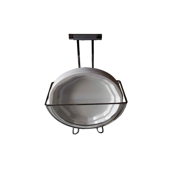 Porta piatti Full Metal in acciaio inox, Vesta