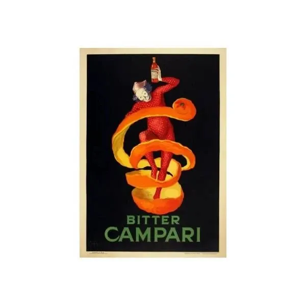 Vintage Lithograph Bitter Campari Spiritello (1920s), image