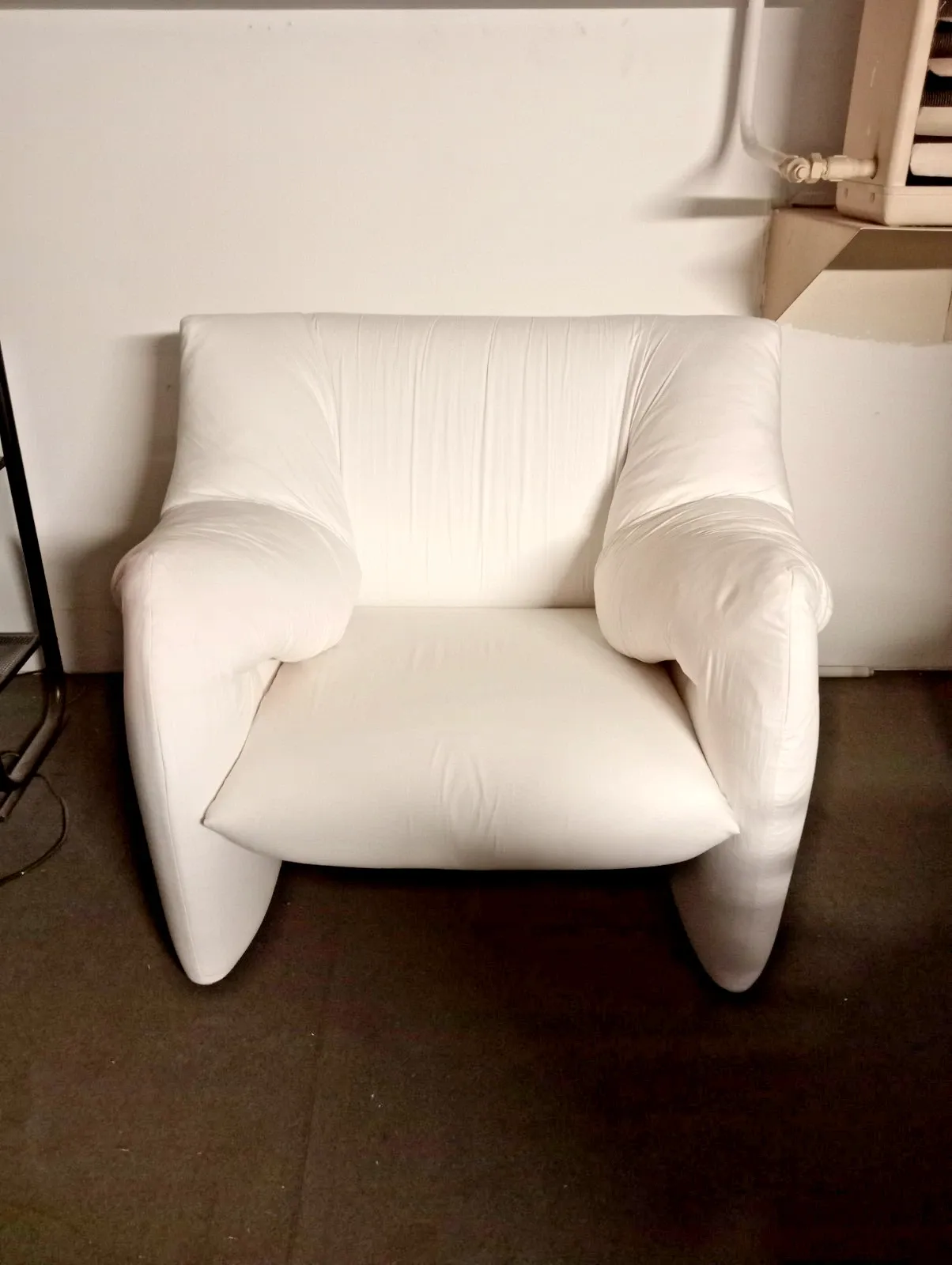 Poltrona Heaven rivestita in tessuto bianco di Tokujin Yoshioka  Main