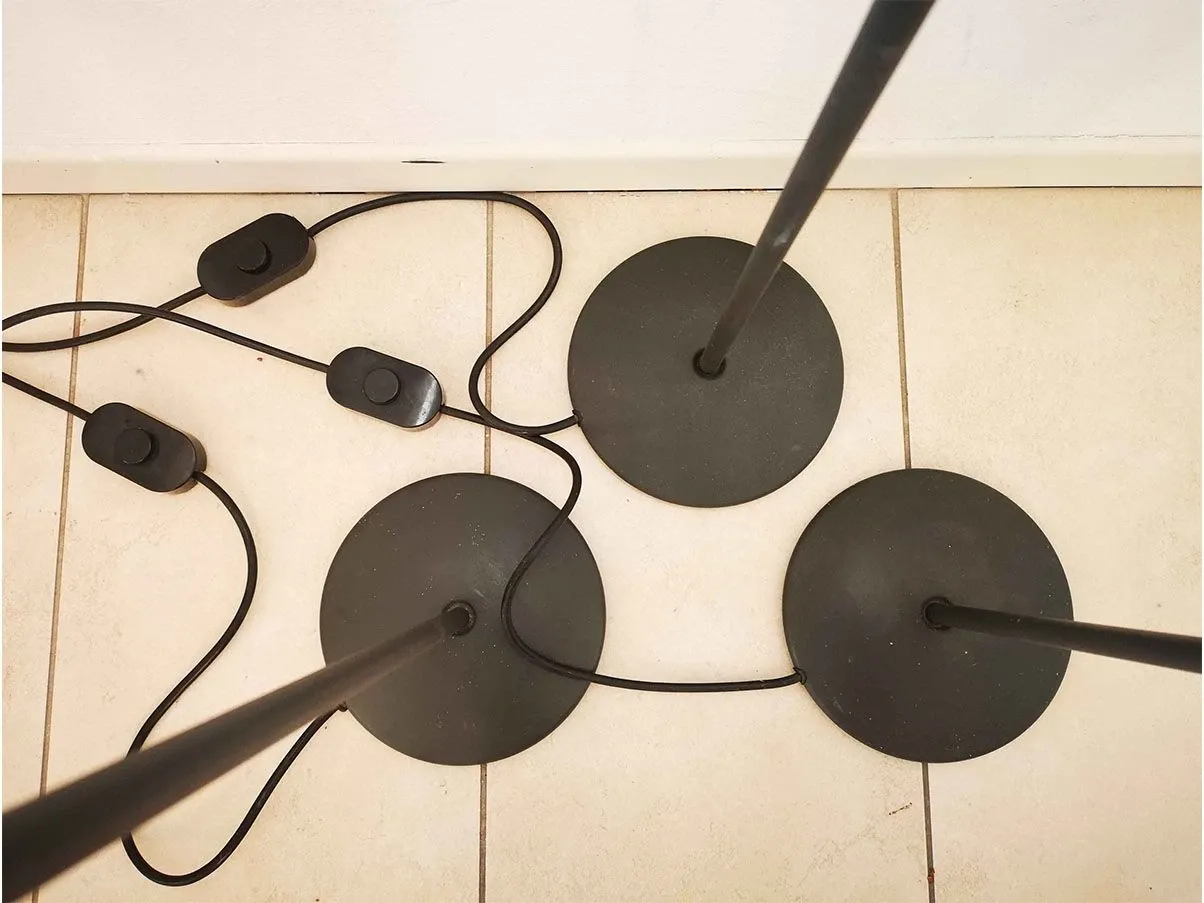 Set of 3 Brera floor lamps by Achille Castiglioni 5