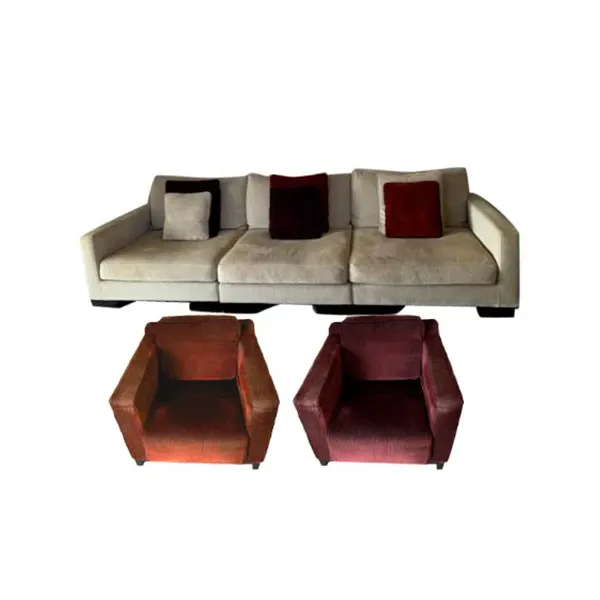 Long Island 3-seater sofa set and 2 armchairs 7