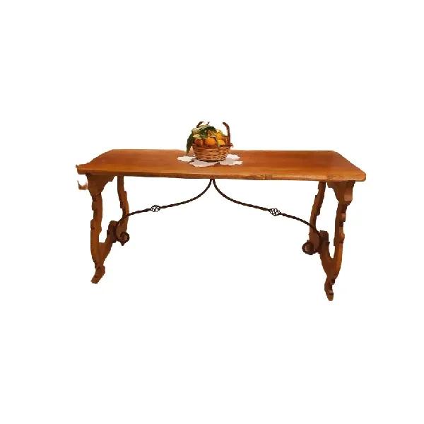 19th century Tuscan mahogany lyre table, image