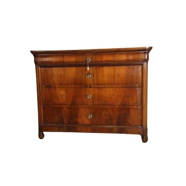 Vintage chest of drawers in walnut wood ('800), image