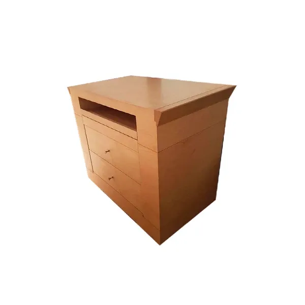 Oli bedside table with 2 drawers in maple wood, Giorgetti 1