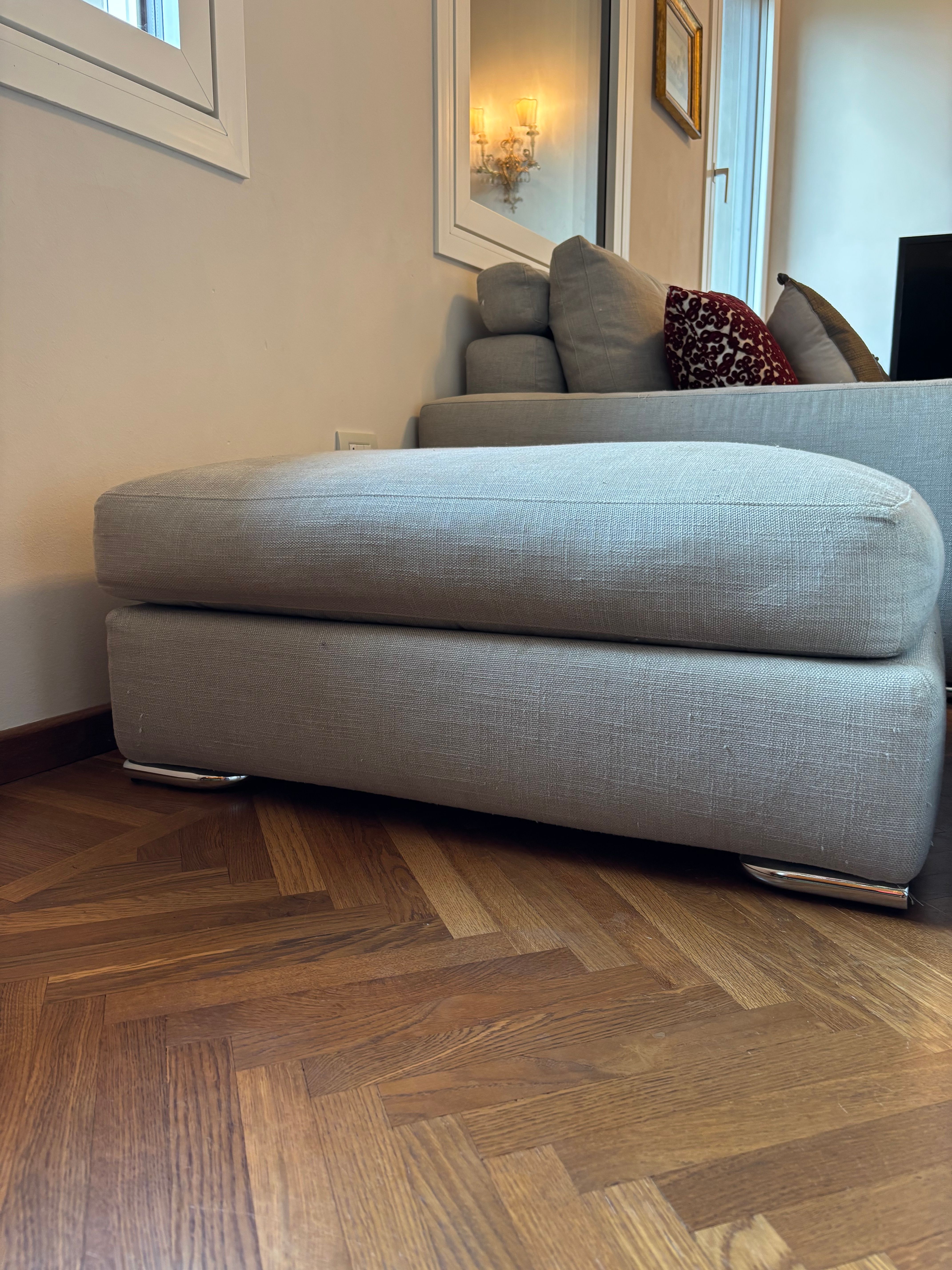 Jagger 2-Seater Sofa and Ottoman Set by Rodolfo Dordoni Details