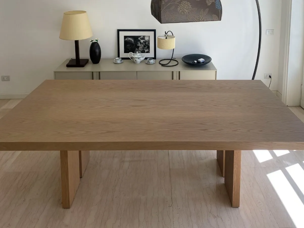 Trocadero table in oak wood, Armani Casa 5
