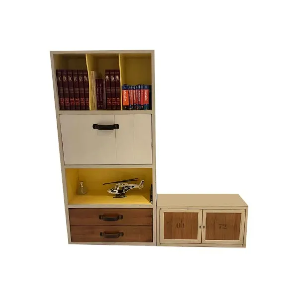 Mobile a moduli in legno stile industriale 2