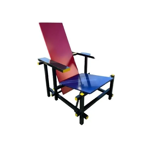 Vintage Red and Blue armchair (1990s), Cassina image