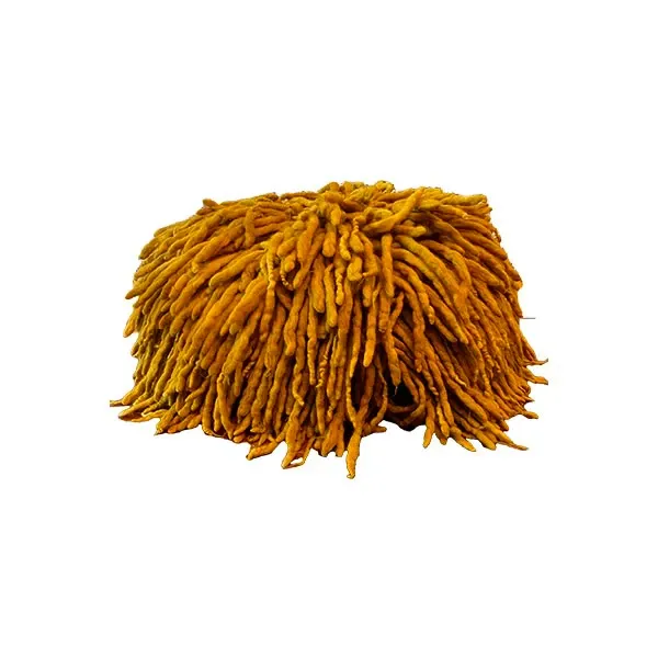 Rasta pouf in woven wool (yellow), Arcade 3