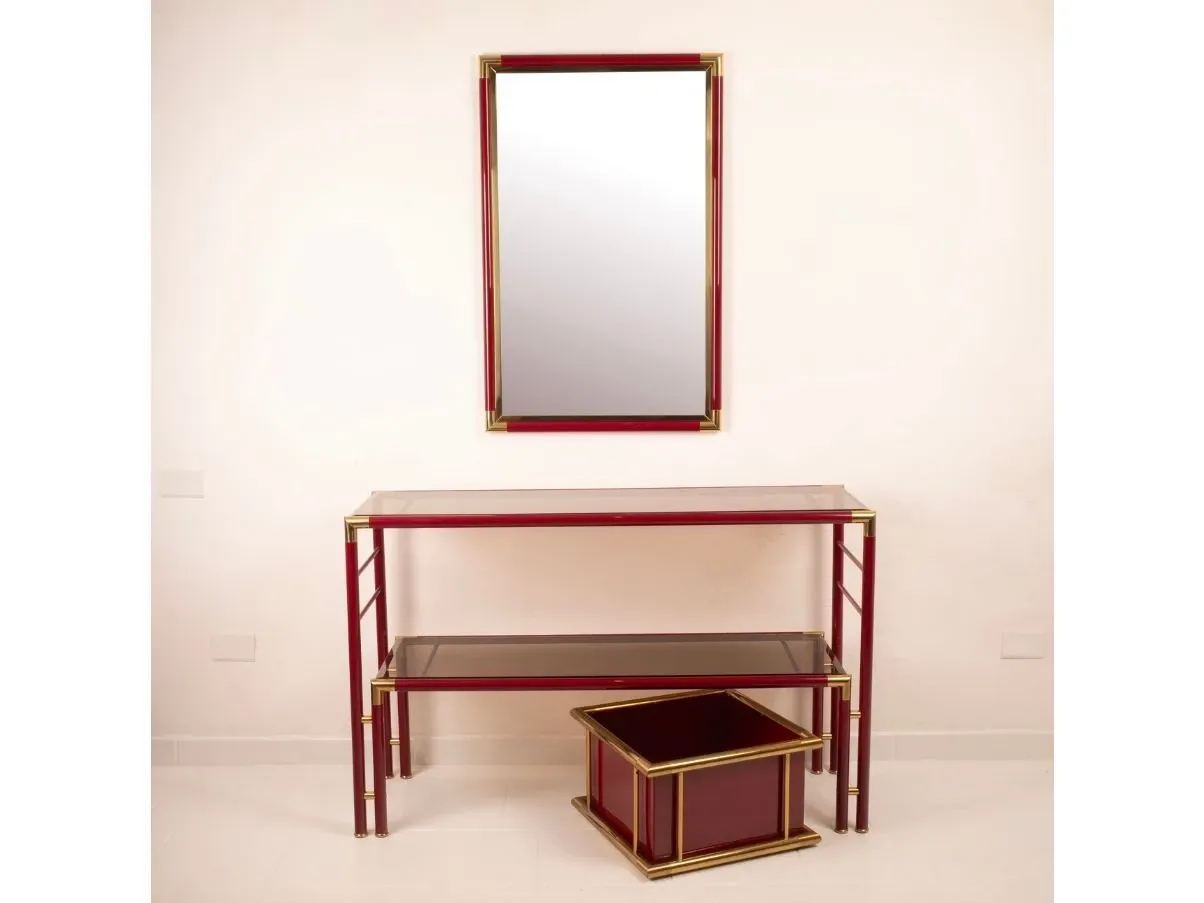 Vintage console and mirror set (1970s), image