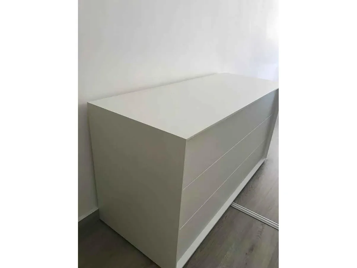 Set comò e 2 comodini Madrid in legno (bianco), Giessegi 2