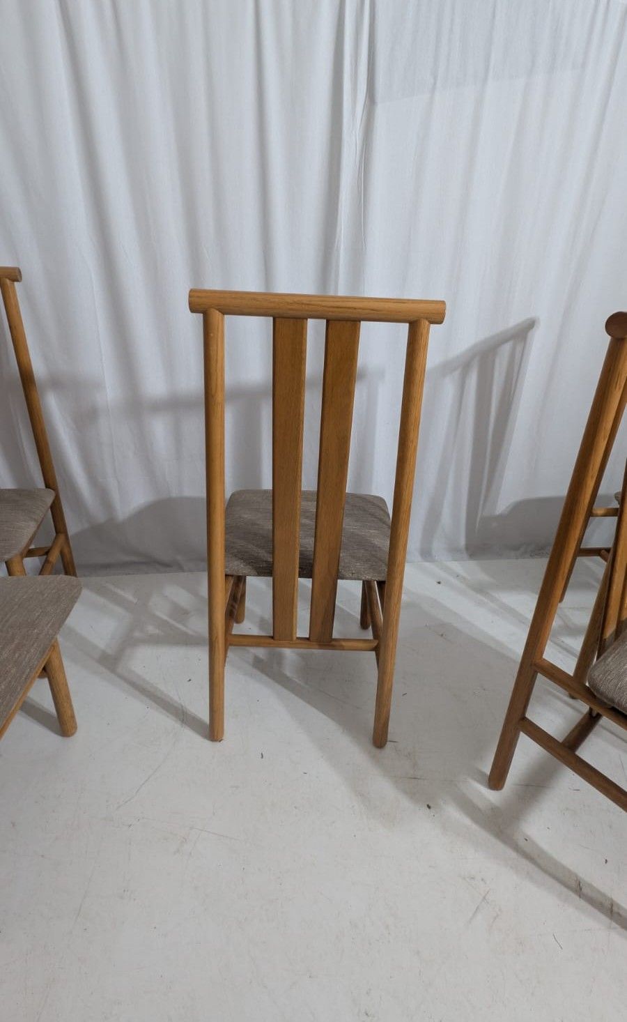 Set of 6 high back chairs Zea by Anning Sarian (1980s) Side