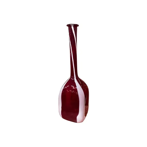 Tall vintage Murano glass bottle vase (1980s) image