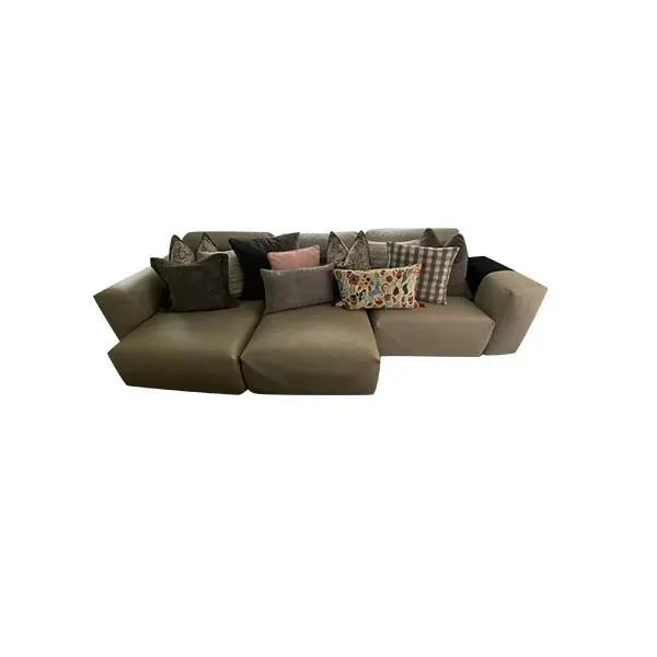 Vincent leather sofa (gray), Valentini image
