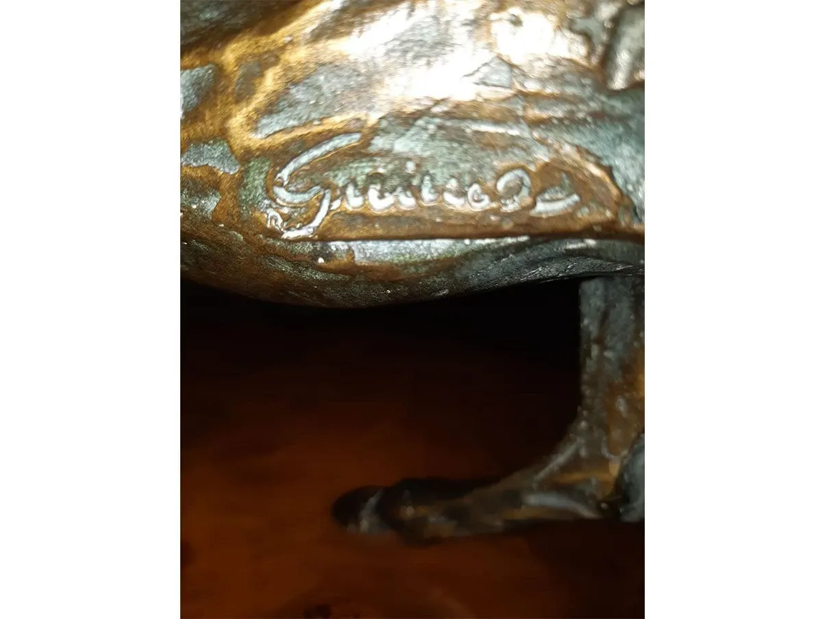 Vintage Couchtisch mit Wurzelholzfuß und Glasplatte (90er Jahre) 5