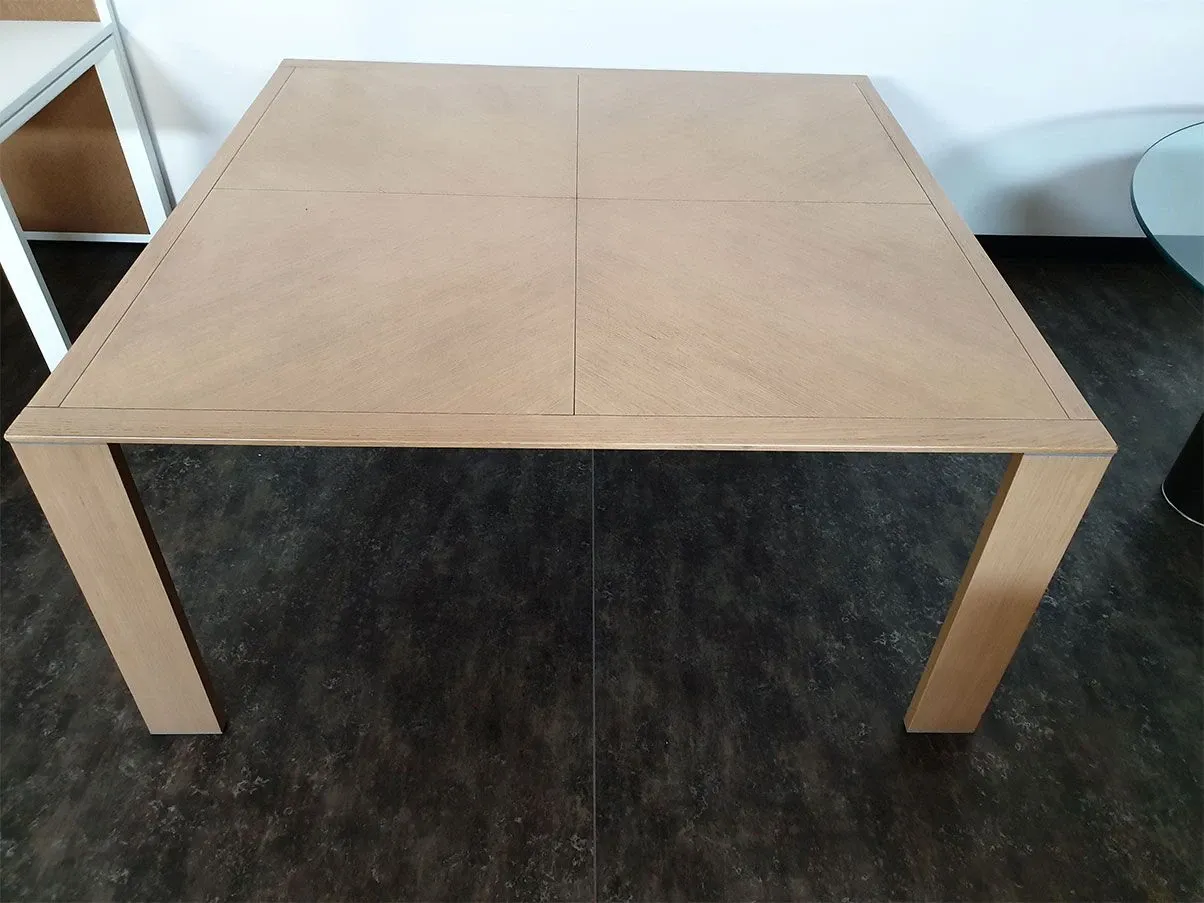 Capital square table in bleached oak wood, Ultom 2