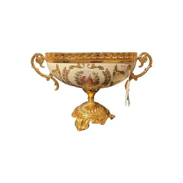 Cup in ceramic and 24k gold, Masoni 