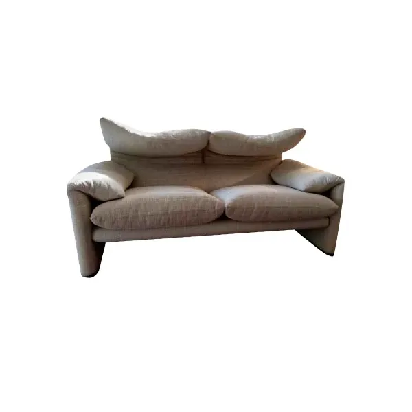 Maralunga 2 seater sofa in fabric (gray), Cassina image