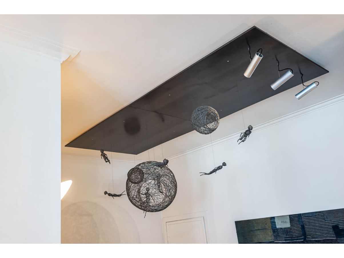 Milky Way ceiling sculpture by Mattia Frignani Front